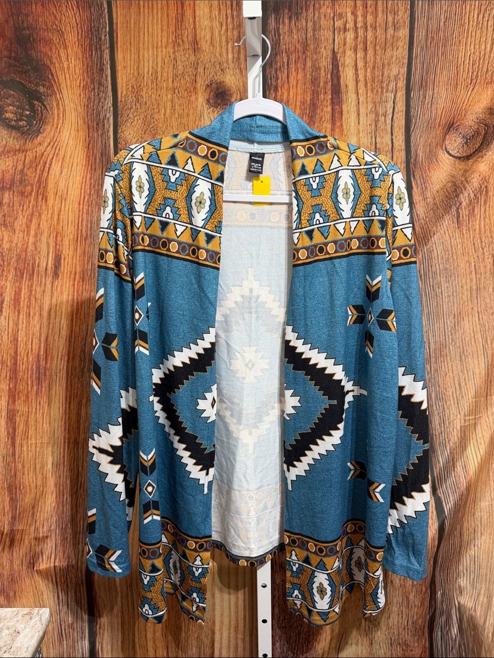 🚨(4/$10) Ranlege Open Front Cardigan Size L Southwestern Designs